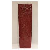 Vintage Painted Embossed Tin Panel