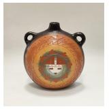 Vintage Signed R Lynch Dine Pottery Canteen