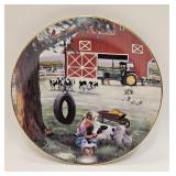 Danbury Mint Plate With John Deere Tractor