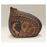Vintage Signed TKL Navajo Pottery Vase