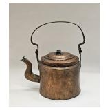 Vintage Hammered Copper Tea Pot