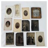 Assorted Antique Tintype Photos Pictures