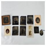 Assorted Antique Tintype Photos Pictures