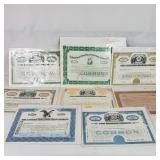Vintage Stock Certificates (8)