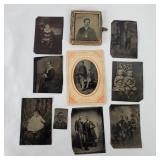 Assorted Antique Tintype Photos Pictures
