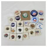 Assorted Political Pinbacks Campaign Buttons &...