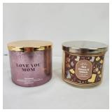 Bath & Body Works 3 Wick Scented Candles (2)