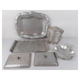 Hammered Aluminum Trays & more