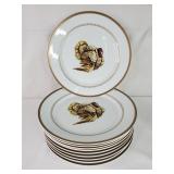 Williams-Sonoma Estate Turkey Dinner Plates ( 10)