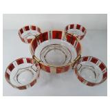 Jeanette Glass 4-Way Snack Server MCM