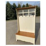 French Country Style Hall Tree Storage Bench