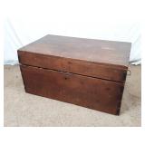 Wood Storage Trunk w Handles