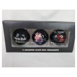Harley Davidson Ornaments Set of 3