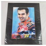Jeff Gordon Photograph Matted Sealed