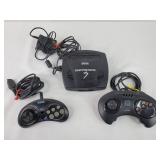 Sega Genesis 3 and Two Controllers