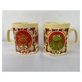 Kiln Craft England Muppets Kermit Fozzy Mugs