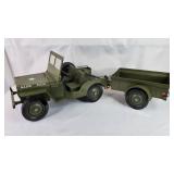 Vintage 1964 G.I. Joe Jeep and Trailer