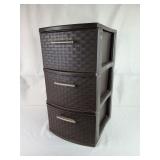 Sterilite 3 Drawer Plastic Storage