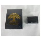 Green Turquoise Money Tree & Crystal Cat