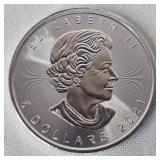 1 oz 2021 Canadian Maple Leaf Silver Coin
