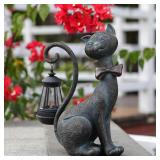 Reyiso Solar Cat Statue
