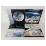 Space Themed Laser Videodiscs (4)