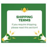 Shipping Terms - PLEASE READ