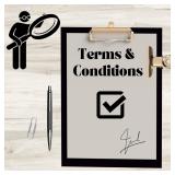 Terms & Conditions - PLEASE READ BEFORE BIDDING