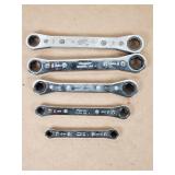 snap-on sae ratcheting box end wrenches