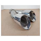 dual round exhaust tip