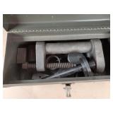 metal tool box w/ ball joint extractors