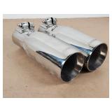 2 flowmaster round exhaust tips