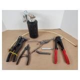rivett gun, snap ring pliers & more
