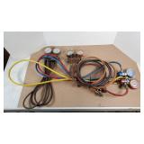 imperial system analyzer & mc a/c guage set