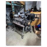 Rolls Royce Motor w/ Mobile Engine Stand