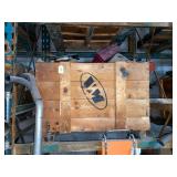crate full of car parts scrap
