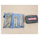 9 pc hollow punch set & craftsman screw remover
