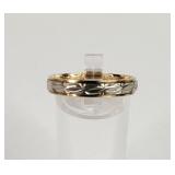 10K Gold Two-Tone Band