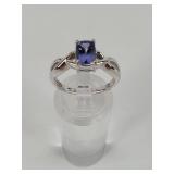 .925 Silver Ring w/ lavender Stone
