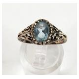 Sterling 925 Blue Stone Ring