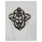 .925 Antiqued Silver Ring