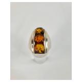 .925 Silver band w/ Stones
