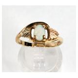 925 Gold Opal Ring