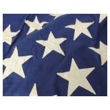Embroidered Cotton American Flag 7' x 4'