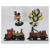Vintage Cast Iron Door Stops & Wall Decor
