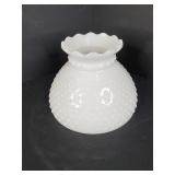 Fenton Style White Hobnail Milk Glass Lamp Shade