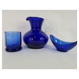 Cobalt Blue Glass Assortment
