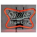 1970s Miller High Life Neon Beer Sign