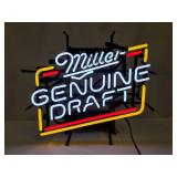Miller Genuine Draft Neon Beer Sign