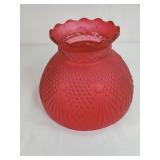 Scarlet Satin Finish Glass Lamp Shade